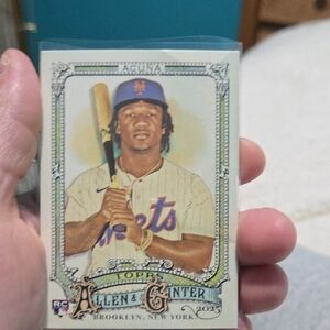Topps Allen & Ginter Baseball Card - Blue and White